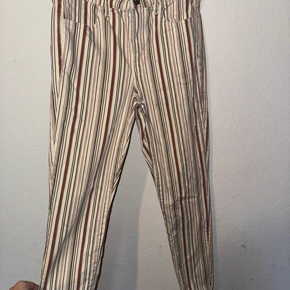 American Eagle High Rise Vertical Stripe Pants SIZE 10 - Picture 1 of 3